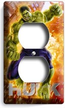 Incredible Hulk Superhero Duplex Outlet Wall Plate Boys Bedroom Game Room Decor - £8.95 GBP