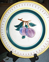 Stangl-Terra Rose Fruit-Salad Plate-Plum-Hand Painted-8.25&quot;-USA - £14.08 GBP