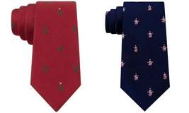 Tommy Hilfiger Mens Christmas Necktie, Various Patterns - £14.94 GBP