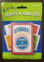 Amscan Retirement Jokes &amp; Quotes 52 Card Deck Gag/Novelty Gift FREE SHIP... - $17.00