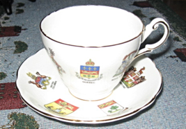 Candian Provincial Crests Royal Darwood Teacup &amp; Saucer-Bone China-England - $18.00
