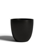 DTY Signature Mount Yale Fiberstone Planter Pot - Small Black Modern Rou... - $1,353.88 MXN