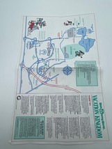 Vintage Walt Disney Land World Magic Kingdom Park Map Circa 1990s - $14.00