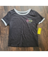 nwt VOLCOM Hey Slims Girls Ringer Tee S true to this since forever shirt... - £9.48 GBP