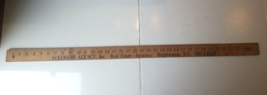 Vintage Ackerson Agency Brightwaters NY  Large Print Advertising Yardstick - £12.40 GBP
