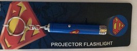 Superman 3″ S Logo Projection Flashlight Keychain, NEW Let your Super Hero Shine - £10.16 GBP