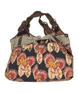 Deuce Lux cotton hobo bag with large canvas bow and decorative conchos - €18,00 EUR