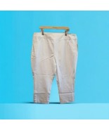 NWT Soft Surroundings Superla 2X Stretch Pull On Straight Leg Crop White... - $34.60