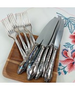 Solingen Silver Plate Flatware - Vtg Cutlery Set - 6 Dessert Forks &amp; Knives - $1,681.72 MXN