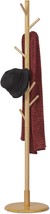 Monibloom Coat Rack Freestanding, Wooden Rack Stand Hanger With 8 Hooks,... - $49.94