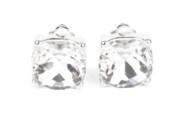 Paparazzi Bombshell Brilliance White Clip-On Earrings - New - £3.52 GBP