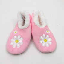 Snoozies Women&#39;s Daisies All Day 24/7 Slippers Medium 7/8 Light Pink - £10.18 GBP