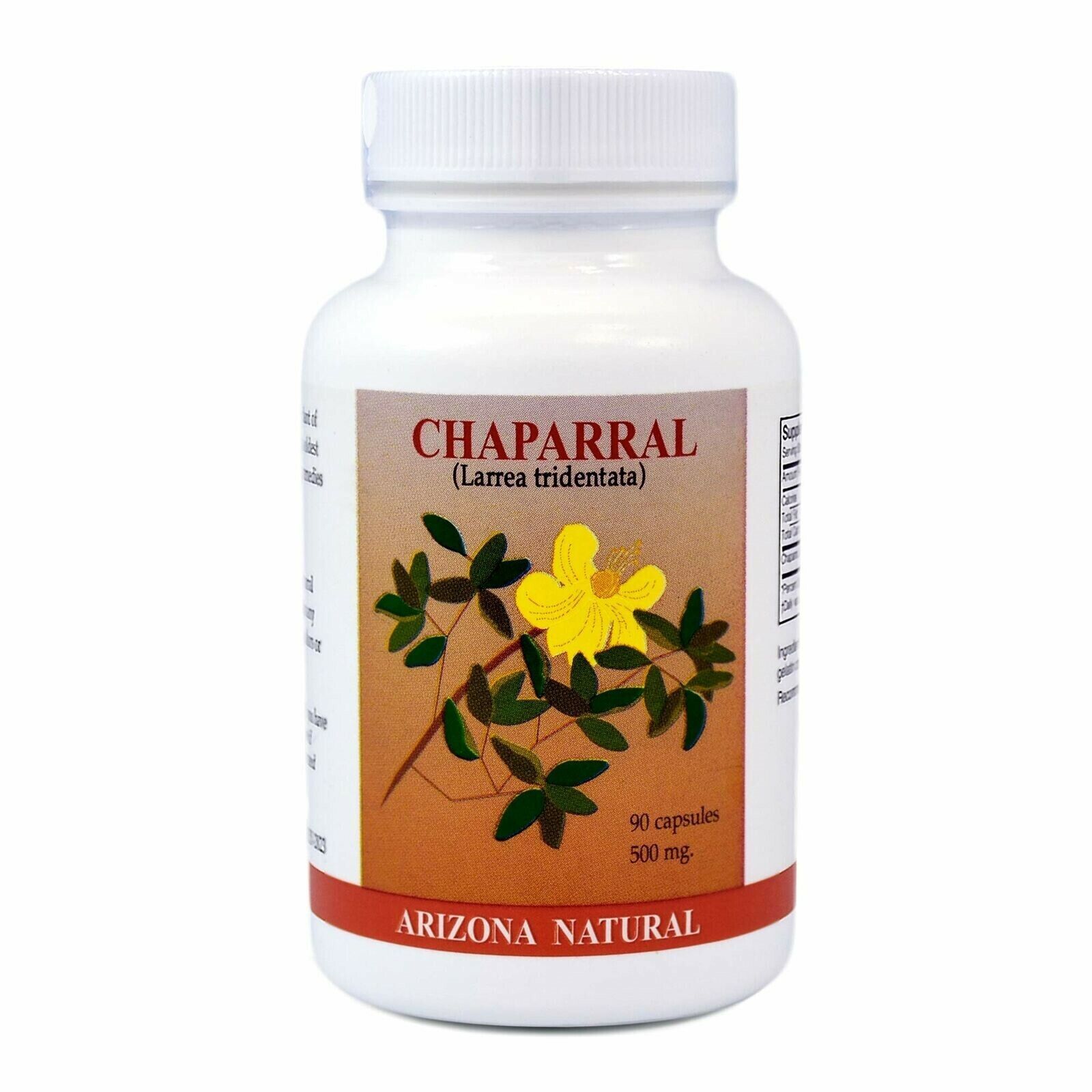 Arizona Natural - Chaparral (Larrea Tridentata) 500 mg, 90 Capsules - £13.99 GBP