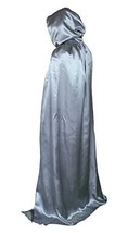 Unisex Hooded Cloak Role Cape Play Costume Grey X Large - £16.61 GBP