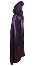 Womens Hooded Cloak Role Cape Play Costume Purple X Large - £18.98 GBP