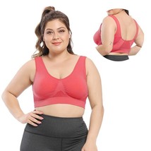 2 pieces Bras For Women Plus Size Woman Bra Underwear Style3 Red XXL - £7.95 GBP