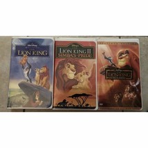 Disney - Lion King VHS Lot (3) . Rare, Collector’s Editions - $49.50