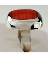 Vintage Mexican Sterling Silver Ring with Spiny Oyster Shell (Size 8.75) - £46.70 GBP