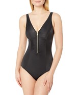 Coastal Blue Women&#39;s Control One Piece Swimsuit, Black, L (12-14) - $374.96 MXN