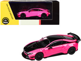 BMW i8 Liberty Walk Hot Pink and Black 1/64 Diecast Model Car by Paragon - £18.92 GBP