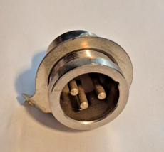 Vintage 3 pin male microphone cable connector - $14.38