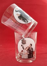 Saturday Evening Post Glassware collection Courting at Midnight &amp; Valedi... - $11.88