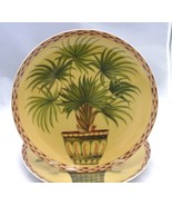 Formalities Palm Trees Baum Bros  Collection WAIKIKI  8” Porcelain plate - £6.18 GBP