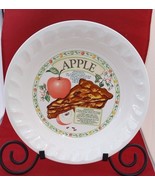 Himark baking Golden Pie Collection white APPLE Pie 10&quot; with Recipe Plate - £7.83 GBP