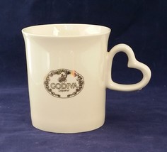 Godiva Liqueur coffee tea 3 ½” Porcelain mug cup gold print heart shape ... - £4.69 GBP