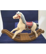 Horse Rocking Wall décor 13 ½” x 9 ¼” by Burwood Brown Cream Gray Red U.... - £6.57 GBP