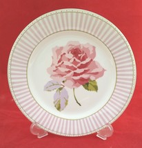 Laura Ashley Home Celia Semi-Bone China Dessert Plate White Pink Lilac G... - $7.91