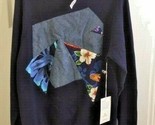 Atelier And Repairs Patch Front Sweatshirt Navy-Size Medium - $49.99
