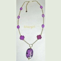 Turquoise Purple Dyed Howlite Beaded Necklaces - $474.22 MXN