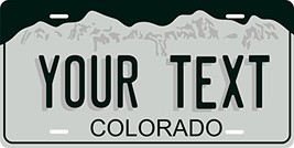 Colorado Novelty Custom Personalized Tag Vehicle Car Auto License Plate - £13.35 GBP