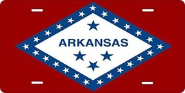 Arkansas Flag Novelty Custom Personalized Tag Vehicle Car Auto License Plate - £13.17 GBP