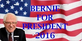 Bernie Sanders for President 2016 Tag Vehicle Car Auto License Plate - £13.27 GBP