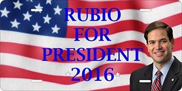 Marco Rubio for President 2016 Tag Vehicle Car Auto License Plate - £13.18 GBP