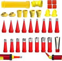 Caulking Tool Kit 32pcs Caulking Finisher Kit Include18Pcs Caulking Nozz... - £40.98 GBP