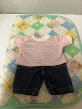Vintage Cabbage Patch Kids Denim Jeans &amp; Pink Shirt For CPK Girls 1980’s - £43.00 GBP