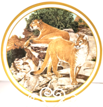 Lenox Collector Plate American Wildlife Mountain Lions Artist Norman Ada... - $28.05