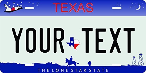 Texas Novelty Custom Personalized Tag Vehicle Car Auto License Plate - $16.75