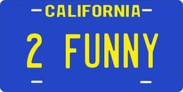 2 FUNNY Custom Personalized Tag Vehicle Car Auto License Plate - £12.52 GBP