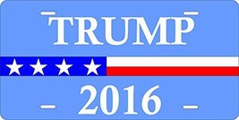 Trump 2016 Novelty Custom Personalized Tag Vehicle Car Auto License Plate - £13.09 GBP