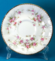 Paragon Victoriana Rose Orphan Saucer Pink Roses Ferns England - £3.85 GBP