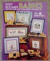 14 Pages-Cross Stitch BABY BOOMER BABIES-Wash and Wear Babies Growing Up... - $9.99