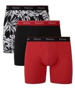 Hanes Mens 3Pack Boxer Briefs Underwear Cotton Stretch Modern Fit Small ... - £14.01 GBP