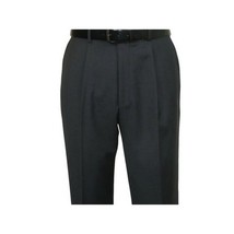Men's MANTONI Pleated Pants 100% Wool Super 140's Classic Fit  46306-3 Charcoal image 8