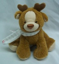 Gund Baby Whimsy Wishes CUTE REINDEER RATTLE 5&quot; Plush Stuffed Animal TOY - $14.85