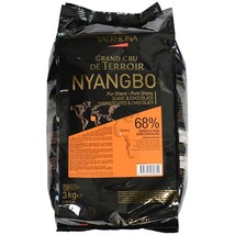 Valrhona Dark Chocolate Pistoles - 68%, Nyangbo - 3 bags - 6.6 lbs ea - $466.42