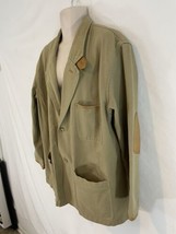 Orvis Mens L Khaki Canvas Cotton Mesh Lined Zambezi Safari Jacket - £140.00 GBP